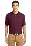 Port Authority Men's Silk Touch Polo T-Shirt XX-Large Burgundy