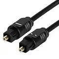 StarTech.com THINTOS6 Toslink Digital Optical SPDIF Audio Cable, 6-Feet (Black)