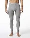 Stanfield's Men's Premium Cotton Rib Thermal Long Johns Underwear, Grey Heather, Medium