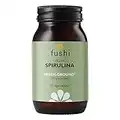 Fushi Organic Spirulina 500 mg, 90 Caps | Cold Processed | Vegan Protein source | Best for Iron, Protein, Vitamin B | Ethical & Vegan Society Approved | Manufactured in the UK