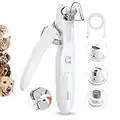 Yuede Dog Nail Clippers, 2-in-1 Electric Dog Nail Grinder & Cat Nail Clippers with Light, Professional Safe Dog Nail Trimmer for Large, Medium, Small Dogs & Cats