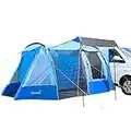 Skandika Aarhus Free-Standing Minivan Awning Travel Tent with Sleeping Cabin and 3000 mm Water Column, Blue, 2 Persons