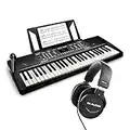 Alesis Melody 54 + auriculares HDH40 de M-Audio - Piano eléctrico con 54 teclas, micrófono y Auriculares de estudio de diseño cerrado