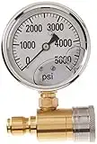 NorthStar Pressure Washer Pressure Gauge - 5000 PSI, 3/8in. Fitting