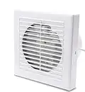 Randaco ventilateur de salle de bain Ø 100 mm ventilateur mural salle de bain ventilateur d'extraction WC fonctionnement silencieux ventilateur blanc