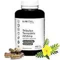 Tribulus Terrestris 2250 mg | 180 cápsulas veganas | 100% Natural con 90% Saponinas | Aumenta la testosterona, la masa muscular, la fuerza, resistencia y energía, y ayuda a la recuperación muscular