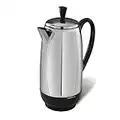 Farberware 12-Cup* Electric Percolator Coffee Pot, Premium Stainless Steel, FCP412