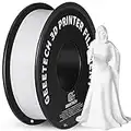 GEEETECH Filamento PLA 1.75 mm 1kg Spool per Stampante 3D, PLA Bianco