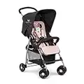 Hauck Disney Buggy Sport, Ultra Leicht - nur 5,9 kg, Klein Zusammenklappbar, Reisebuggy mit Liegefunktion, Sonnenverdeck, Großer Korb, Minnie Mouse Schwarz Rosa