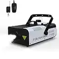 Telbum Fog Machine 1500 Watt and 25000 CFM Fog with with 2 Sets of Controllers, Professional Smoke Machine for DJ Stage Halloween Party Wedding Christmas