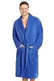 CityComfort Peignoir de Bain Homme, Robe de Chambre Homme en Tissu Éponge Absorbant 100% Coton Taille M à 4XL (3XL, Bleu Royal)