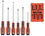 BLACK+DECKER Magnetic Screwdriver Set, Phillips, Flat Head, and Precision Screwdrivers, 12-Piece (BDHT65002)