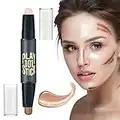 Contouring Maquillage, Contouring Stick, Makeup Contouring, Double Tête Correcteur Stick De Contouring, Contour Facile à Appliquer Mise En Évidence De Bâton Maquillage, Texture Onctueuse Et Fini Mat