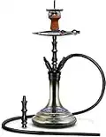 Tall Shisha Hookah Set Luxury Modern Glass Hookah Large Hookah Complete Set with Washable Silicone Hookah Pipe Clay Hookah Bowl Screen Charcoal Holder Coal Tongs 4 Hose Ports Easy Set Up Big Cloud