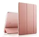 EssVita Case for iPad Mini 2/ Mini 3 Cover(Not for iPad Mini 4 Fashion Three Fold Smart Stand Sleep/Wake Magnetic Flip PU Leather Hard Case for Apple iPad Mini 1/2/3 Rose Gold