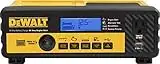 DEWALT DXAEC801B 30 Amp Bench Battery Charger: 80 Amp Engine Start, 2 Amp Maintainer, 120V AC Outlet, 3.1A USB Port, Battery Clamps