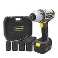 werktough 20V IW03 Cordless Impact Wrench Lion Battery 1/2” Electric Impact Wrench Battery Charger Included