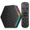 Android 12.0 TV Box ，T95zplus 6k/3D HD Tv Box H618 Quadcore 4GB RAM 64GB ROM 2.4G/5.0G Dual WiFi & BT 5.0 Android Box Support Multi-Lingual Iptv Box with LAN Ethernet 10/100M for Chat Movie Game etc.