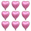 30 pcs Pink Heart Balloons 18" Foil Love Balloons Mylar Balloons Valentines Day Decorations Balloons for Valentines Day,Propose,Wedding,Wedding Décor Anniversary Backdrop & Birthday Party Supplies