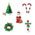 LEGO Holiday Combo Pack - Christmas Tree with Presents, Holiday Wreath, 2 Candy Canes, and Santa Claus with North Pole Stand