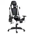 GTFORCE PRO FX RECLINING SPORTS RACING GAMING OFFICE DESK PC CAR FAUX LEATHER CHAIR (White)