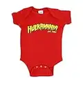 Costume Agent Hulkamania Logo Red Snapsuit Infant Onesie Baby Romper (24 Months)