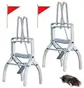 2PACK Mole Trap Steel Gopher for Lawn Outdoor Gopher Garden Farm