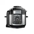 Ninja Foodi MAX Multi-Cooker [OP500UK], 9-in-1, 7.5L, Electric Pressure Cooker and Air Fryer, Brushed Steel and Black