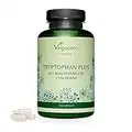 L-Tryptophane Plus Vegavero® | 600 mg | Avec Magnésium Naturel, Valériane et Vitamine B6 | Sans Additifs | Humeur + Sommeil + Anti Stress | 120 Gélules | VEGAN