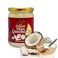 Jiva Organics Organic 100% Virgin Coconut Oil 17.6 Ounce Glass Jar - Non-GMO - from Premium Fresh Sri Lankan Coconuts