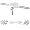 Lava HD8008 360 Degree Omnidirectional HD TV 4K Omnidirectional TV Antenna OmniPro HD8008 + Antenna Installation Kit