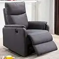 Electric Power Recliner Chair with USB Port,Fabric Single Sofa Seat Chair,Home Theater Seating with Recliner Function,Ergonomic Lounge Chair for Small Room 35.4" D x 30" W x 39.8" H