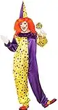 Forum Novelties Festive Clown Costume, As Shown, Standard, As Shown, Standard