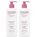 Topicrem - Ultra Hydratant Lait Corps - Hydrate 48h, Relipide, Protège la Peau - Texture Onctueuse, Odeur Délicate - Crème Hydratante pour Peaux Sensibles - Fabrication Française - 2x500 ml