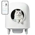Petree 100% Safe Self Cleaning Cat Litter Box - The Game Changer for Cat Owners, Latest Model Automatic Cat Litter Box with APP Control, Odor Removal, Large Space for Multiple Cats [1-Year Warranty]
