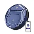 OKP K2 Robot Aspirador Sin Escobillas, Succión de 2100 Pa, Superfino y Silencioso, Autocargable Aspiradora Robot, Compatible con App,Alexa,Google, Ideal para Pelo de Mascotas, Piso y Alfombra