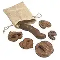 Kisangel 1 Set Realistic Poop Fake Human Poop Crap Turd Shit Dog Poop Easter Trick Props Disgusting Toys with Storage Bag for April Fools Day Jokes Prank Prop