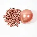 Metallic Rose Gold Balloons 5 Inch 100 Pack, JOGAMS Rose Gold Chrome Balloons for Birthday Party Wedding Baby Shower Festival Anniversary Decorations