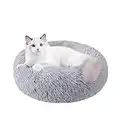 Cat Beds for Indoor Cats,20/24 Inch Dog Bed for Small Medium Large Dogs, Washable-Round Pet Bed for Puppy and Kitten with Slip-Resistant Bottom