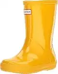 Hunter First Gloss - Stivali da pioggia per bambini, Giallo (N9000 Iii), 22.5 EU