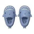 Winter 3D Shark Slides, Herausnehmbare Innenseite–Super Bequem Weiche Cloudyz Hai Hausschuhe Schlappen für Damen Herren, Wasserdichte Rutschfest Plüsch Slippers für drinnen draußen Pantoffeln