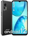 Ulefone Note 14 Smartphone Ohne Vertrag, 16GB ROM/128GB-SD, 6.52" HD+Dotdisplay, Android 12 Handy Ohne Vertrag, 4500mAh Simlockfreie Handy, Dual SIM 4G Handy Günstig, Face ID/OTG/GPS/2 Jahre Garantie