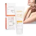 Crema Solare, Max Spf 90, Pa+++, Crema Idratante Sbiancante, Lozione Di Protezione UV Per La Cura Della Pelle Del Viso E Del Corpo, Per Tutti I Tipi Di Pelle