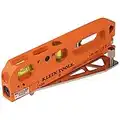 Klein Tools LBL100 Laser Level with Level Bubble Vials, Magnetic, 3-Vial with Leveling Base, Laser Line and Laser Spot, Orange