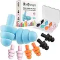 Ear Plugs for Sleep Soft Silicone Reusable, Earplugs for Sleeping Noise Cancelling(4Pairs)