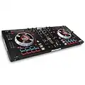 Numark Mixtrack Platinum - Contrôleur DJ 4 Voies, LCD, Jog Wheels Tactiles en Métal 5"", Barre Tactile, Interface Audio 24-bit, Serato DJ Lite et Remix ToolKit Prime Loops Inclus