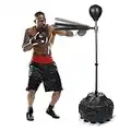 Boxing Speed Trainer Punching Bag Spinning Bar, Training Boxing Ball with Reflex Bar Free Standing, 45-80in Adjustable Height, for Adult&Kid, with Two Ball