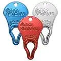 3 Pack Tick Remover Tool Portable, Tick Removal Tool for Pets, Humans and Animals, Safe and Portable, Pain-Free and Effective, Essential Tools for Outdoor Activities