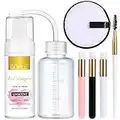 100ml Eyelash Extension Cleanser Lash Mousse Unsent Lash Shampoo for Extensions, Natural Lashes Makeup & Mascara Remover Professional & Self