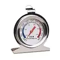 JUHONNZ Edelstahl Ofenthermometer,300 °C Oven Thermometer zum Aufhängen und hinstellen Backofenthermometer, Holzofen, Holzbackofen, Pizzaofen, Backofen Thermometer Analog